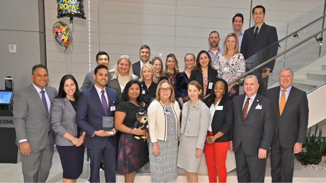 Dr. Robert Michler; Dr. William Jakobleff; Susan Fox, CEO, White Plains Hospital; and the entire Cardiac Surgery Program team at White Plains Hospital