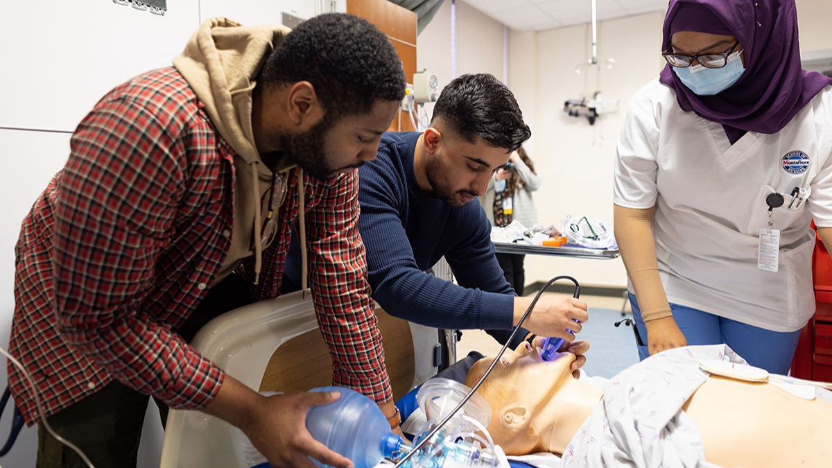 Students get hands-on training.